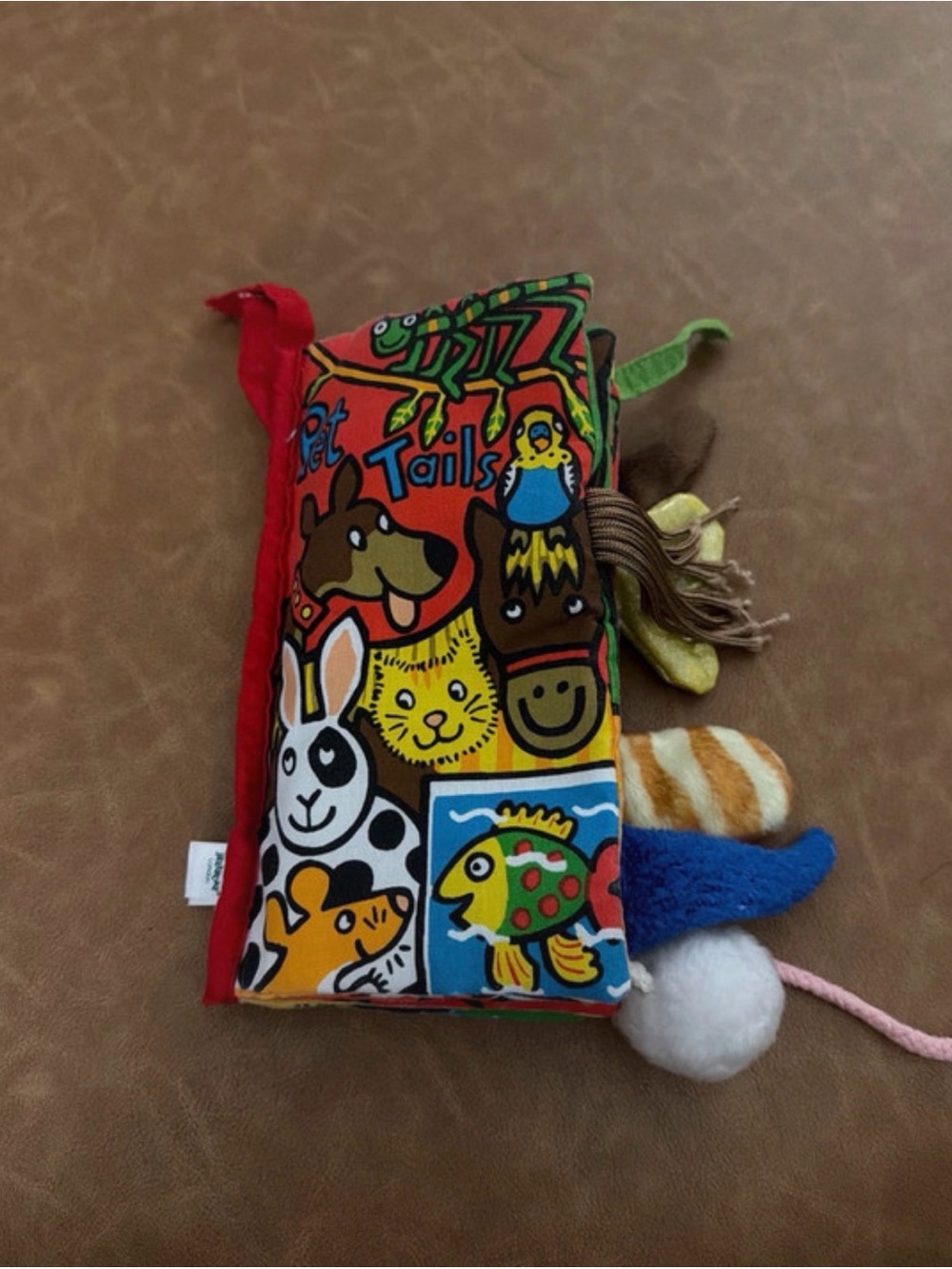 Jelly cat Multicolor Small Pet Activity Toy with Red Trim